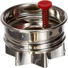 Städter 966322 Formă de biscuiți cu ejector, Stea exterioară, Oțel inoxidabil, Argintiu/Roșu, 4,8 x 4,8 x 4,8 cm