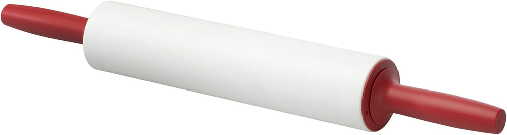 G S D Haushaltsgeräte Teigrolle Antihaft, Kunststoff, Rot/Weiß