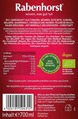 RABENHORST (6 x 700 ml) - Zumo de verduras de alta calidad procedente de diversas verduras con un intenso sabor picante Bebidas sin alcohol Naty Shop