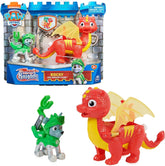 PAW PATROL, Rescue Knights Rocky și Dragon Flame set de figurine de acțiune, jucărie potrivită pentru copii cu vârsta de peste 3 ani Action figures Naty Shop Singur Rocky