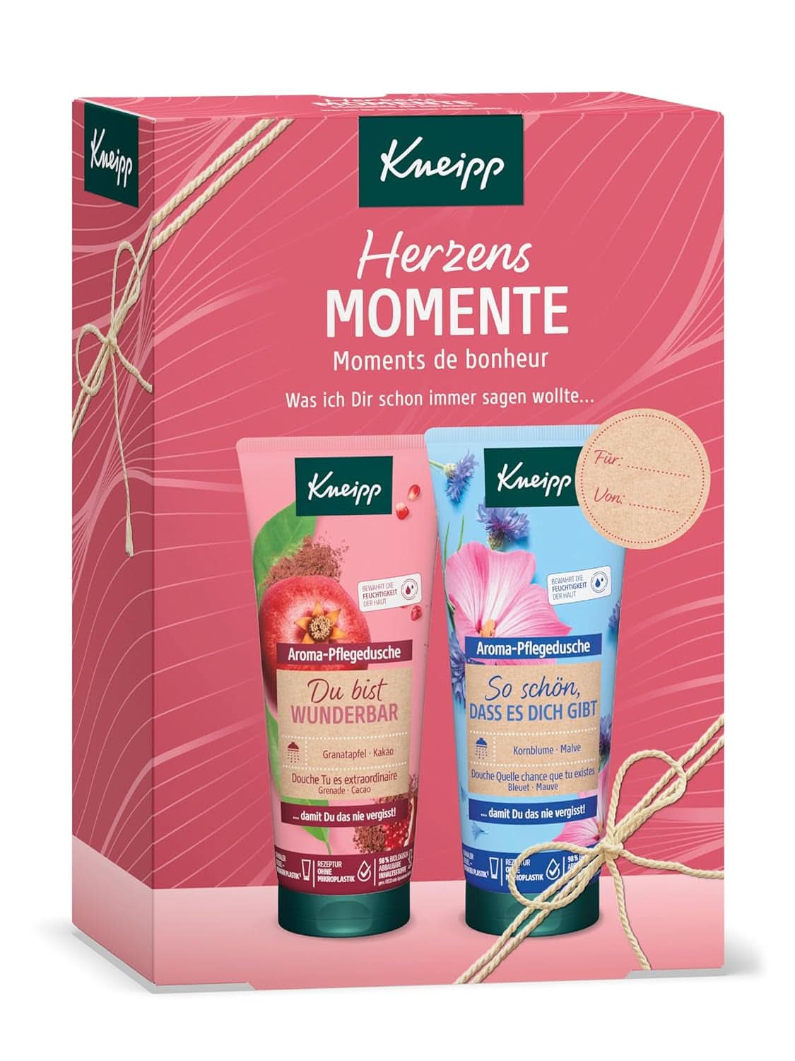 Kneipp, Pachet cadou cu 2 geluri de duș de aromaterapie, 2 x 200 ml Duș și baie Naty Shop