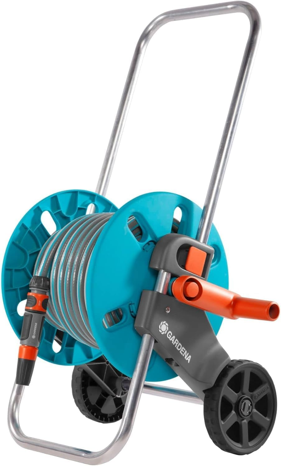 Set cărucior furtun Gardena CleverRoll S, suport furtun cu furtun, piese sistem, duză pulverizare (18502-20)
