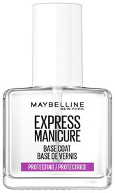 Maybelline New York Esmalte de uñas, base transparente, capa base súper resistente y protectora, 12 ml