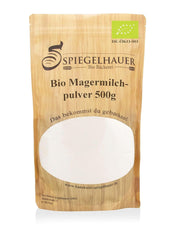 Bäckerei Spiegelhauer Bio Mager-Milchpulver 500 g Bio Milchpulver ohne Zusätze leche en polvo I auch geeignet für Joghurt-Herstellung, Eis-Herstellung I Trockenmilchpulver, Beutel