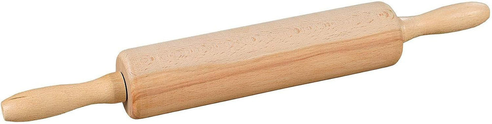 KÉSPER | Teigrolle aus Buchenholz – Certificado FSC® | Backrolle mit Metallachse & Gleitlager | Tamaño: 44 cm - Ø 6,3 cm | Valla de 25 cm | 69374