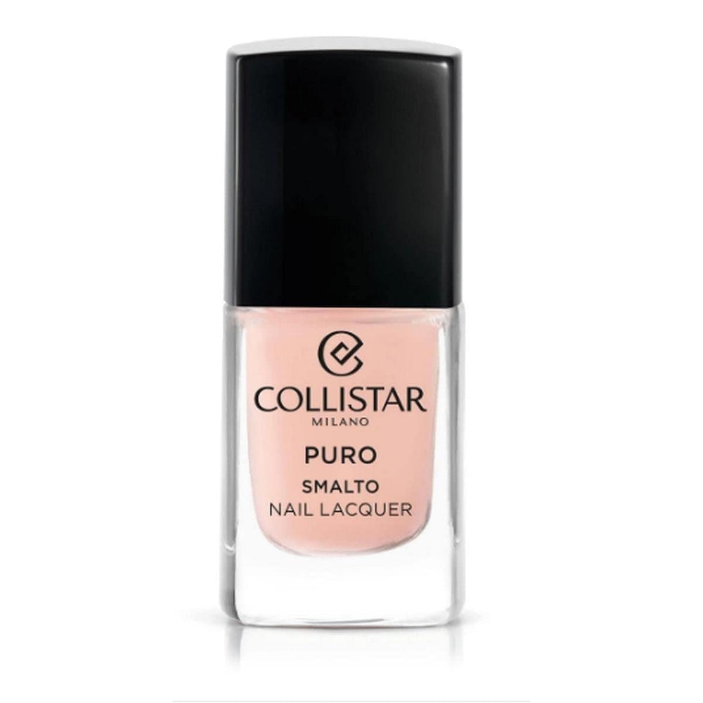 Esmalte de uñas Collistar Puro, esmalte de uñas de larga duración y acabado brillante, núm. 513 Neutro verde, 10 ml