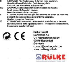 Juguete de madera Rülke 23112 Casa de muñecas, colores madera, rojo Casas de muñecas Naty Shop