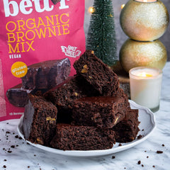 Bettr Organic Brownie Mix - Brownies orgánicos, veganos y sin gluten con rico sabor a cacao, 6 x 400 gramos Kitchen Naty Shop