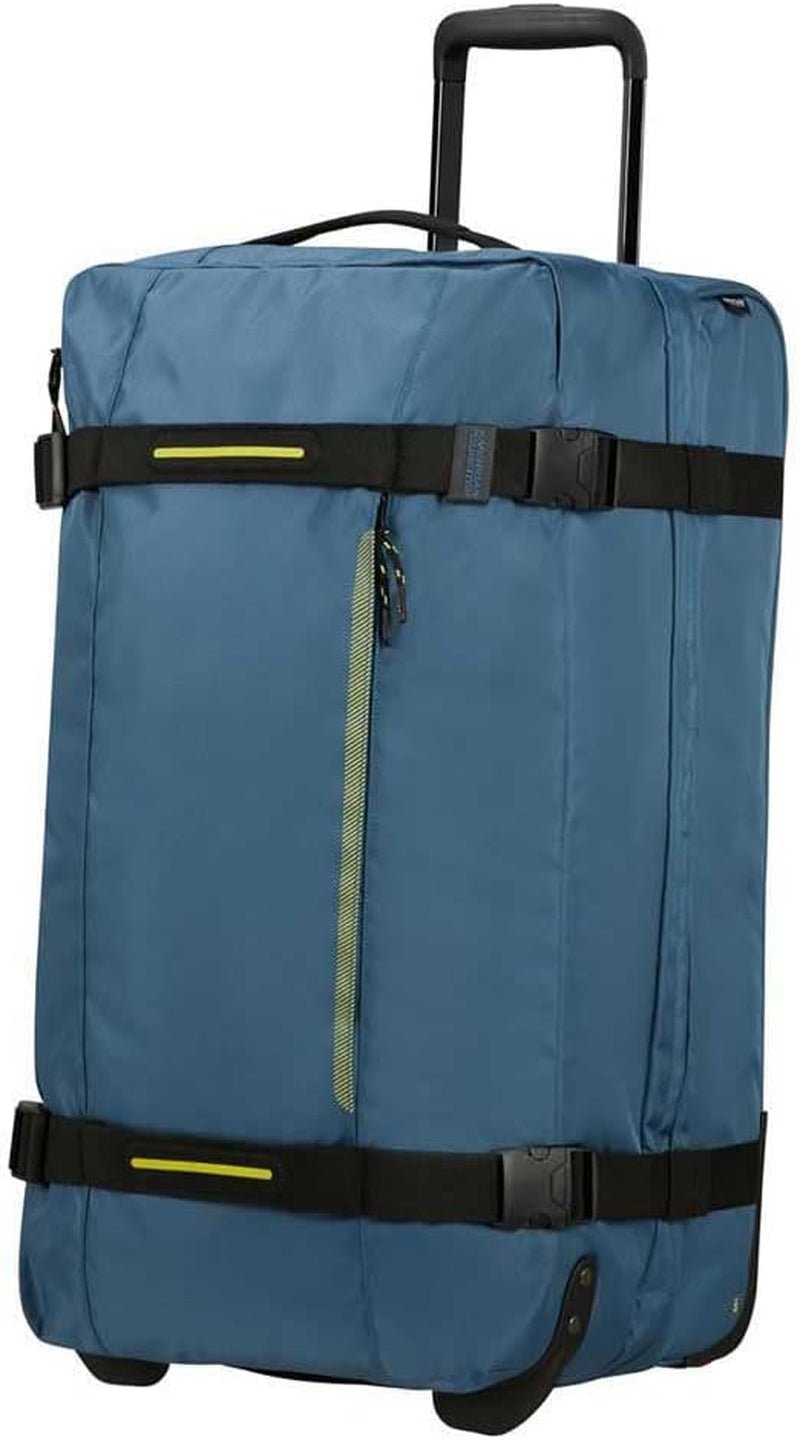 American Tourister Urban Track - Geantă de voiaj cu 2 roți, 55cm, 55L, negru (Asphalt Black) Bagaje și echipament de călătorie Naty Shop Albastru (Coronet Blue) M (68 Cm - 84 L)