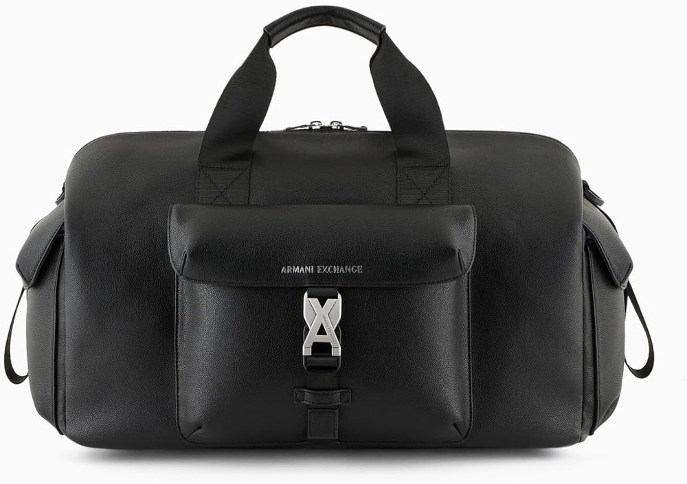 Armani Exchange geantă de voiaj pentru bărbați Matthew, durabil, închidere Ax Tuc Bagaje și echipament de călătorie Naty Shop Negru