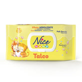 NICE Baby Toallitas húmedas 72 piezas con tapa Talco Aroma Materiales naturales Limpieza suave Bebé 1 pieza