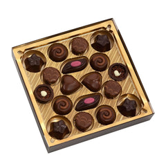 Lindt, caja de bombones con 18 bombones cada uno en 6 surtidos, 90 gramos Chocolates Naty Shop