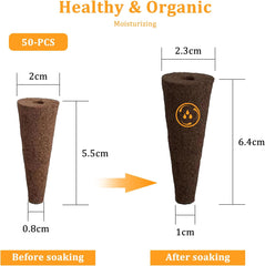 50 esponjas de cultivo hidropónico, esponjas de plántulas hidropónicas, tapones de esponja para cultivo de raíces, adecuados para varios tipos de cogollos, como tomate, fresa y menta
