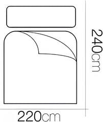 FORNOR 14838 Edredón, fibra reciclada, 220 X 24 Cm Edredones y colchas Naty Shop