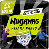 Ninjamas Nave Espacial Pantalones de Pijama 10 Piezas Pantalones de Noche absorbentes 7 años 17 kg-30 kg Madre y bebé Naty Shop 10 Piezas niños de 4 a 7 años