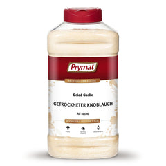 Prymat Getrockneter Knoblauch granuliert 1,05 kg – Aromatisches Knoblauchgranulat zum Würzen von Fleisch, Fisch, Gemüse, Sauce, Dips & Marinaden – intensiv im Gesmack – ohne Zusätze