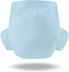 CutiePlusU Pañales para adultos, superficie seca, máxima absorbencia durante la noche, pañal desechable para incontinencia, azul, paquete de 2 (mediano 71-96 cm)