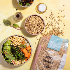 Soja Wholefood Earth - sin OGM - natural - vegana - sin lácteos - sin azúcares añadidos 1 kg