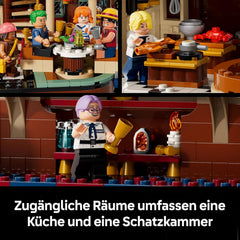 LEGO ONE PIECE - Baratié, das Schwimmende Restaurant - Bauset für Erwachsene - Modellbau mit detallado Innenraum sowie 10 Minifiguren inkl. Luffy, Nami y Sanji - Regalo de anime para fans - 75640