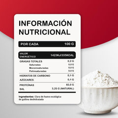 Eiklarpulver (350g) | Getrocknetes Eiklar Pulver | Eialbumin para Backen & Kochen | Ohne Zusatztoffe | Envasado en bolsa con cremallera sin lactosa