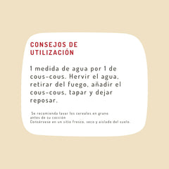 GRANERO cuscús ecológico (con abecedario), 500 g