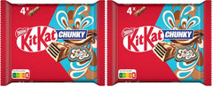 Oblea crujiente Nestlé Chunky Funky en chocolate con leche, paquete múltiple, paquete de 2 (4 x 40 g cada uno)
