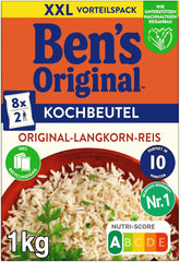 BEN'S ORIGINAL™ arroz de grano largo, hervido en bolsa, 10 minutos, 6 x 1 kg