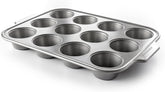 Utensilios para hornear de acero aluminizado Kitchenaid Bandeja para muffins Antiadherente Apto para horno Apto para lavavajillas Gris Naty Shop Bandejas y moldes para hornear