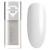 Base alisadora Semilac 9 ml – Base alisadora para esmaltes de uñas clásicos, equilibrantes, fortalecedores y autonivelantes