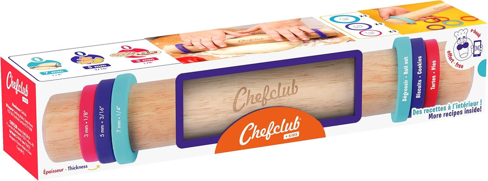 Teigrolle con anillos ajustables