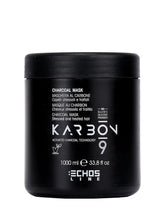 Echosline Karbon 9 Mască organică vegană pe bază de cărbune (1000ml) Masca de par Naty Shop Titlu implicit