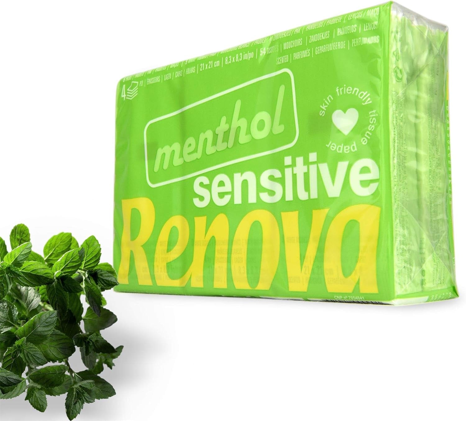 Șervețele de buzunar Renova SENSITIVE MENTHOL 6 pachete alb regulat 1 bucată (pachet de 6)