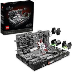 LEGO 75329 Star Wars Death Star Trench Run Diorama Set, kit model pentru adulți cu X-Wing-ul lui Luke Skywalker, merchandise pentru fani din A New Hope, decorare cameră, cadou Seturi de constructie Besuche den LEGO-Store Singur
