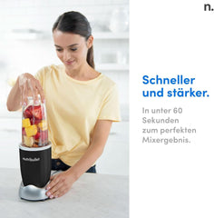Nutribullet Pro, 900 Watt Leistung, Einfach Und Schnell in Der Anwendung, Kompakt, Leicht Zu Reinigen, Mit 700 Ml Becher, Smoothiemixer, Smoothie Maker, Elektrischer Mixer, NB904B, Schwarz Mama si Copilul Naty Shop