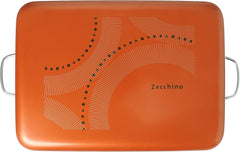 Tava de copt teflon Zecchino 40x28cm, aluminiu, multicolor, 40x28 Matrite si tavi pentru copt Naty Shop