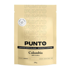 – Gemahlener kolumbianischer Kaffee – 250 g – Spezialitätenkaffee – Mittlere Röstung – 100% Arabica – Fruchtige Noten, Rohrzucker und Kakao – Ausgewogene Säure – Mittlerer Körper