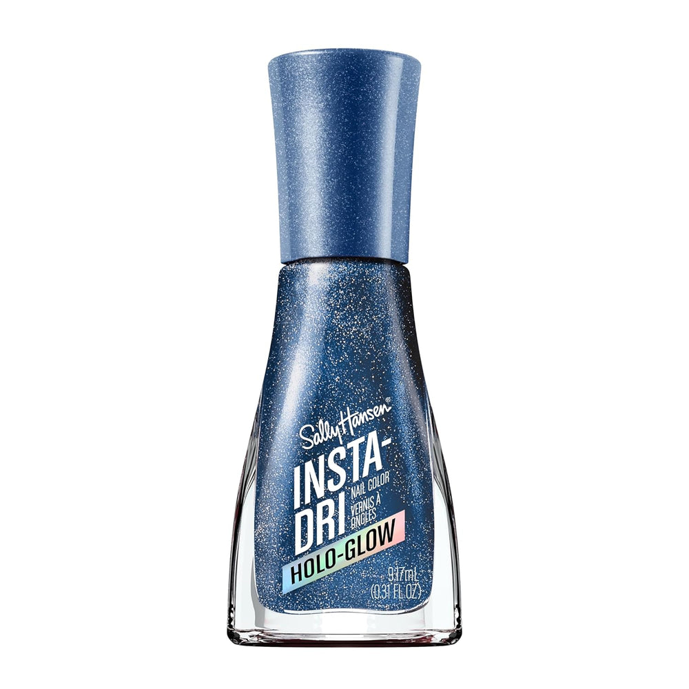 Insta-Dri Holo-Glow, Holo-back, fácil de usar, duradero, hermosos colores, fácil de aplicar en las uñas, sin astillas, 19 ml
