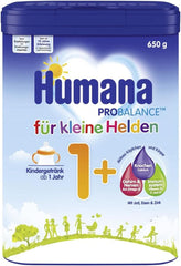 Humana Kindergetränk 1+, ab 1 Jahr, Milchpulver für Kindermilch, nährstoffreiche Milch für Kleinkinder, als gelegentliches Milchgetränk oder zur Mahlzeit, 650 g