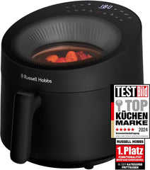 Russell Hobbs Airfryer, 5 litros, 10 programas, ventana Naty Shop Electrodomésticos Negro