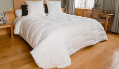 Edredón de Algodón Percal 240 X 220 cm Alta Calidad 100% Algodón Percal Suave y Confortable Durable Fino Acabado Hecho en Francia Edredones y Edredones Blancos Naty Shop