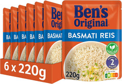 BEN'S ORIGINAL™ Arroz Basmati Express 6 x 220g