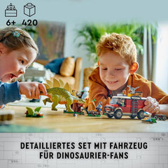 LEGO Jurassic World Dinosaur Missions: Discovery Of The Stegosaurus, Adventure Playset pentru băieți și fete de la 6 ani în sus, cadou pentru fanii lui Ben și Sammy 76965 Seturi de constructie Besuche den LEGO-Store
