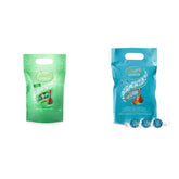 Bile de ciocolată LINDOR | Pungă resigilabilă de 1 kg | aprox. 80 de bile de ciocolată cu lapte și mentă cu umplutură | Pachet vrac & Bile de ciocolată LINDOR cu caramel sărat