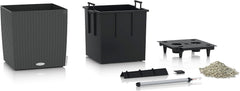 LECHUZA CUBE Cottage 30 granit 15372