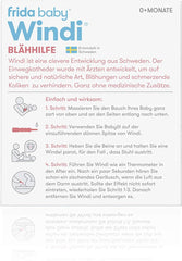 Fridababy windi alivio de gas para bebés a partir de 0 meses 10 piezas catéteres desechables alivio de gas natural 20437