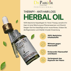 Dr Parixir Anti-Hair Loss Serum - Soluție eficientă cu ulei de măsline și rozmarin, 30ml | Reduce căderea părului și întărește rădăcinile părului Ingrijirea parului Naty Shop