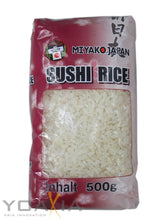 Arroz japonés Miyako para sushi, grano redondo, 0,5 kg