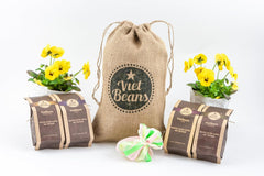 Kaffee Geschenk für Kaffeeliebhaber - Kaffeesack Jute - Vier Sorten exotischer Kaffee im Jutesack - Weihnachten Geschenkidee - Geschenk für Kaffeetrinker - Ganze Bohne