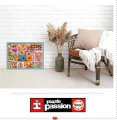 Educa - Puzzle de 500 piezas para adultos | Collage de dulces. Dimensiones: 48 X 34 cm. Incluye pegamento para rompecabezas Fixpuzzle. Durante 11 años (19904) Puzzle Naty Shop