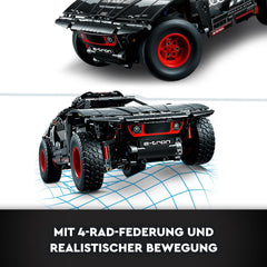 LEGO 42160 Technic Audi RS Q e-tron, Rallye-Auto-Spielzeug, Dakar-Rallye-Geländewagen, App-steuerter RC mit Control+, Geschenk für Jungen, Mädchen y Fans ab 10 Jahren zum Bauen